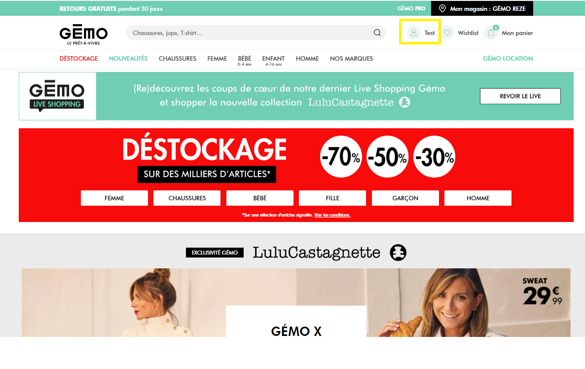 Gemo promo online